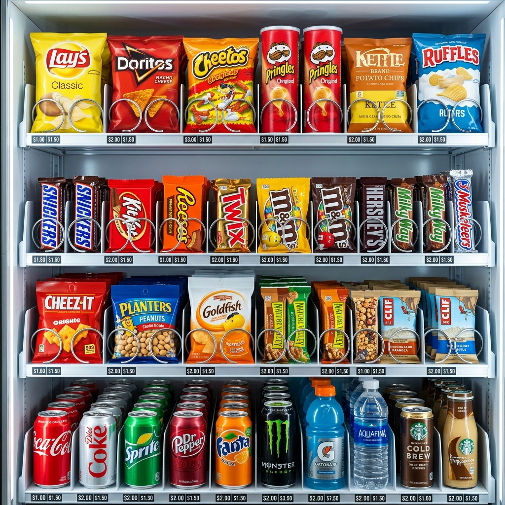 Insumos para máquinas de Snacks y bebidas